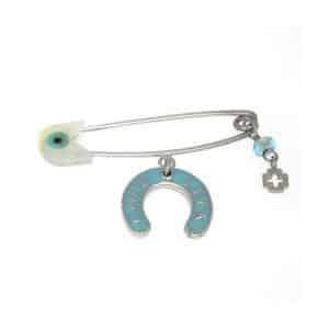Arteon Baby Safety Pin With Charms Made Of Silver 925° ART77501