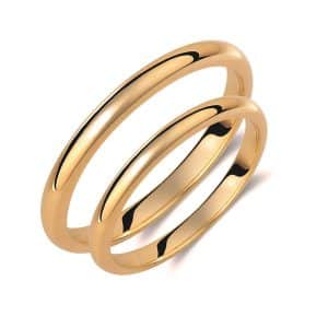 Classic Valauro Wedding Rings Made Of Yellow Gold 001C