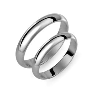 Classic Valauro Wedding Rings Made Of White Gold 004B