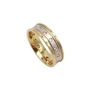 Stergiadis Easy Fit Wedding Rings Made Of Two-Tone Gold 299D