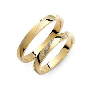 Wedding Rings Made Of Yellow Gold 422C