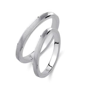 Wedding Rings Made Of White Gold 466B