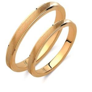 Wedding Rings Made Of Yellow Gold 466C