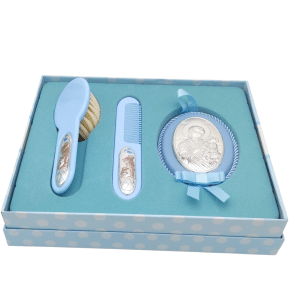 Set Baby Bedtime Icon With Comb And Brush With Silver 925° MA-SA003-C