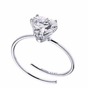 Arteon Δαχτυλίδι Μονόπετρο Με Τρίγωνη Πέτρα Από Ασήμι 925° ART23771