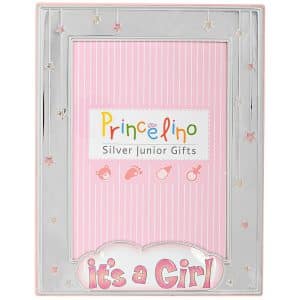 Παιδική Κορνίζα It's A Girl 13 x 18 Με Ασήμι 950° MA-148B-R