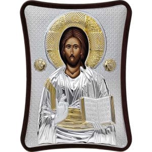 Icon Of Christ 16 x 20 With Silver 950° MA-E1407-1X