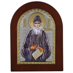Εικόνα Άγιος Παϊσιος 15 x 21 Με Ασήμι 950° MA-E1127-BX-C