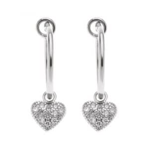 Arteon Earrings With Heart Made Of Silver 925° ART51058