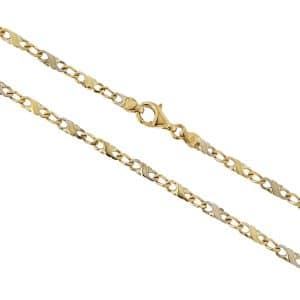 Chain Necklace Made Of Bicolor Gold K14 AL27D5-50