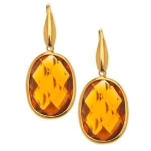 Arteon Oval Dangling 925 Sterling Silver Earrings ART50390MEL