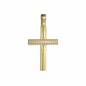 Σταυρός Βάπτισης Από Κίτρινο Χρυσό Κ14 ST241KP5 - Image 1