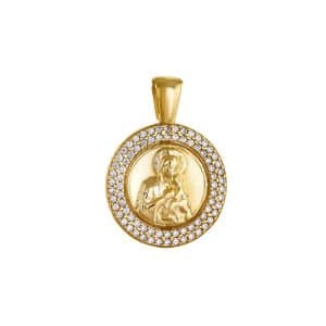Virgin Mary Charm Pendant Made Of 925° Silver KR111KP9