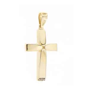 Σταυρός Γυναικείος Από Χρυσό Κ14 ST265KP5