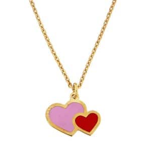 925° Silver Girl's Necklace With Hearts KO188K9