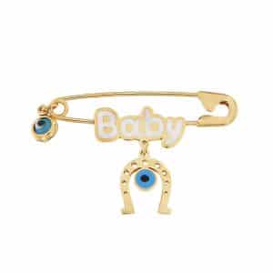 Baby Brooch Made Of 925° Silver PA17KP9