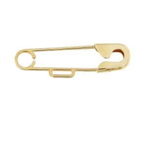 K9 Yellow Gold Baby Safety Pin PA18K3