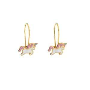 Children's Earrings Unicorns Made of 925 Sterling Silver SK238K9