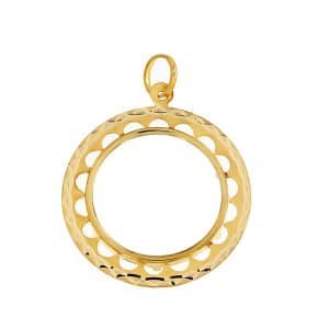 14K Yellow Gold Pendant Case For Gold Pound KR141K5