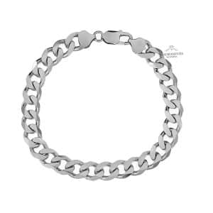 925° Silver Wide Chain Bracelet VR137L9