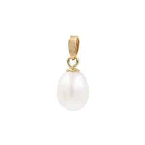 8X10MM Pearl And K14 Yellow Gold Pendant KR147KP5
