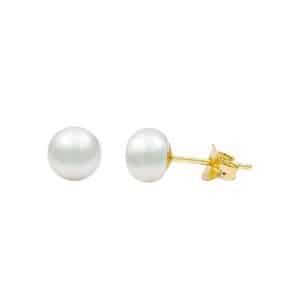 5.5-6MM Pearls And 14K Yellow Gold Earrings SK290KP5