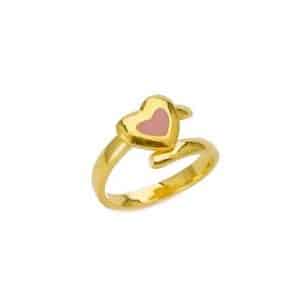 Arteon Παιδικό Δαχτυλίδι Καρδούλα Από Ασήμι 925° ART23175