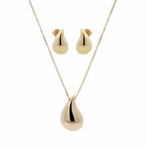 K14 Yellow Gold Drops Set KO228K5-SK278K5