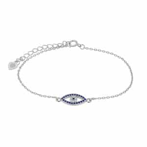 925° Silver Eye Bracelet 3A-BR499-1M