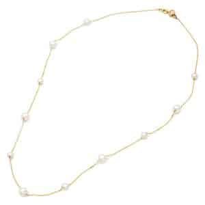 Necklace With 4-5.5MM Pearls In 14K Yellow Gold KO240KP5