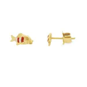 Children's Earrings Made Of Yellow Gold K14 SK109K5
