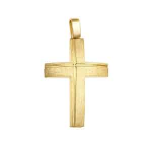 K14 Yellow Gold Christening Cross ST299K5