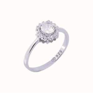 Prince Silvero Rosette Ring Made Of Silver 925° 3A-RG534-1 - Image 1