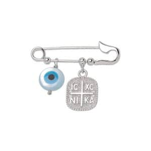 Baby Brooch Made Of Silver 925° PA28LP9