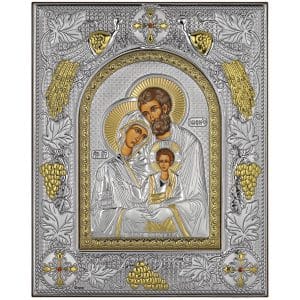 Εικόνα Αγία Οικογένεια 20 x 25 Με Ασήμι 950° MA-E3705AX