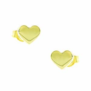 Heart Earrings Made Of K9 Yellow Gold SK345K3