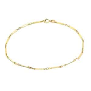 K9 Yellow Gold Bars Bracelet VR189K3