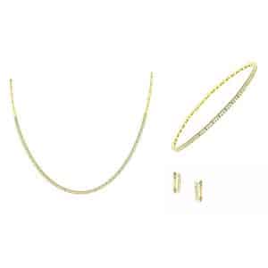Tennis Set Made Of Gold K14 KO283-VR181-SK348KP5