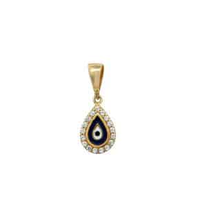 K9 Yellow Gold Eye Pendant KR182KP3