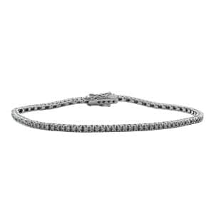 White Gold K18 Tennis Bracelet With Diamonds VR208LP7