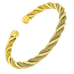 Βραχιόλι Cuff Χειροπέδα Σχοινί Από Ατσάλι Arteon SS140030-3