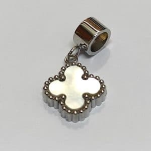 Κρεμαστό Charm Ατσάλι Λουλούδι - Σταυρός 42A-CH019SW