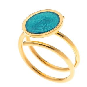 Πρωτότυπο Δαχτυλίδι Arteon με Μπλε Σμάλτο ART23436