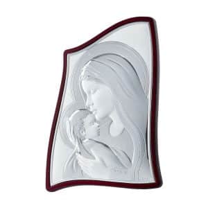 Εικόνα Madonna Με Χριστό 21 x 15 Με Ασήμι 950° MA-E903-3