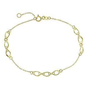 Γυναικείο Βραχιόλι Χρυσό 9Κ Με Οβάλ Κρίκους VR224K3